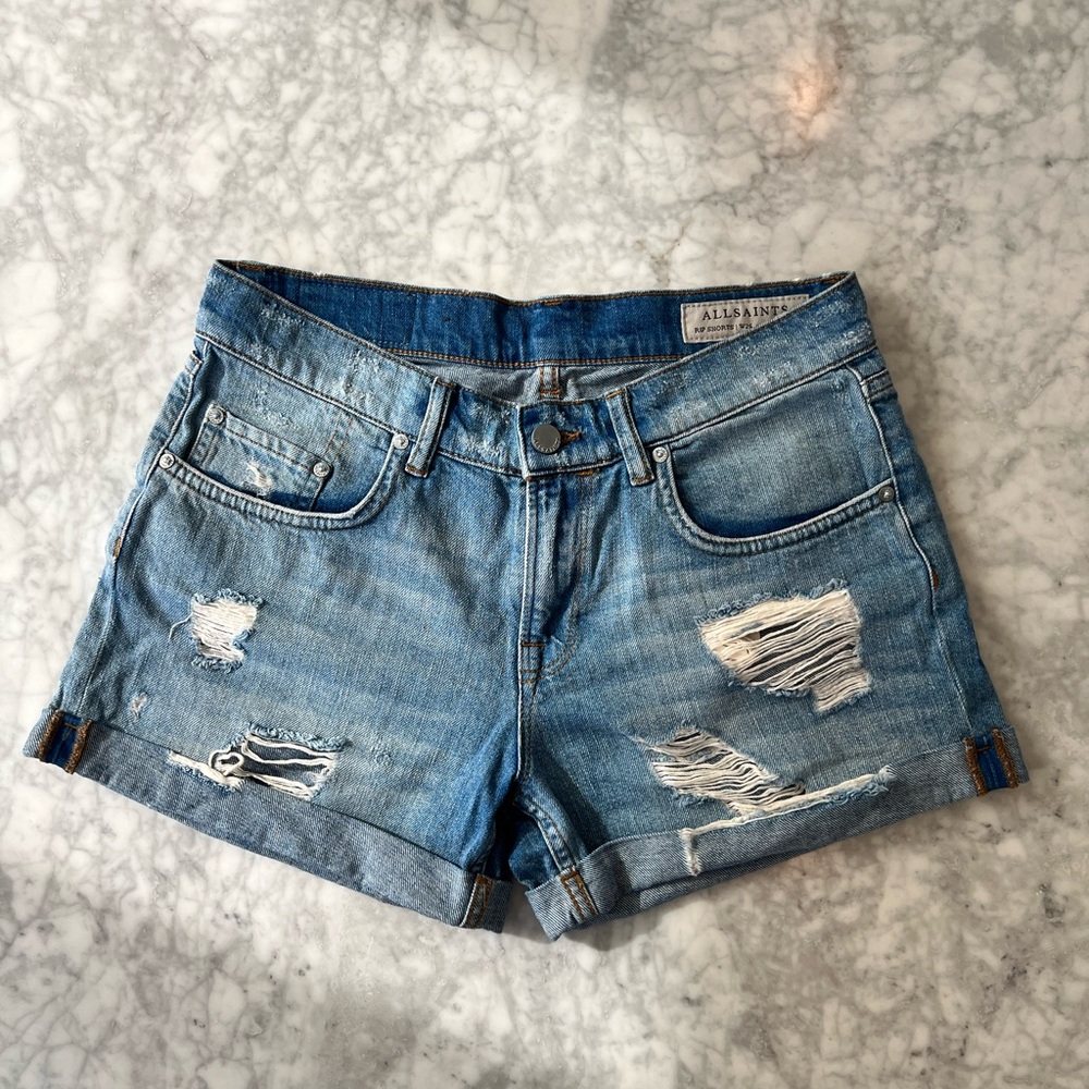 AllSaints Denim Jean Shorts, Size 26